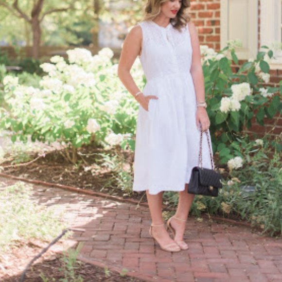 j.crew Eyelet shirtdress White - Picture 2 of 4